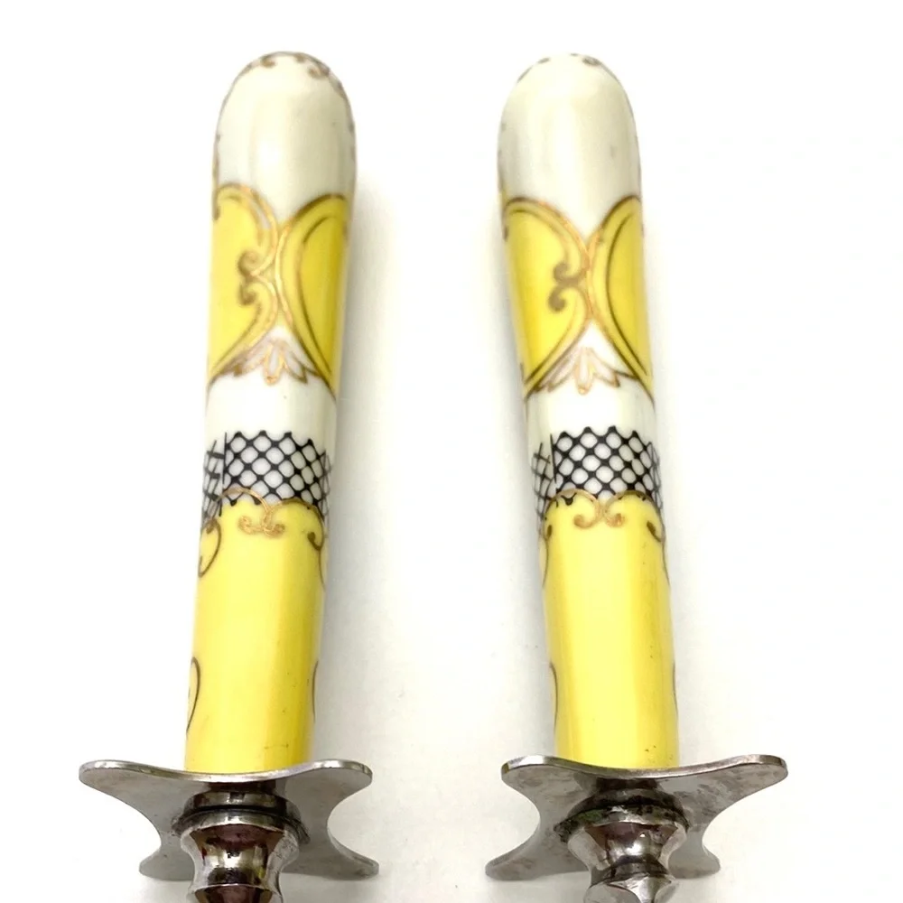 Judson Forged Stainless/Bone China 2-Piece Carving Set Vintage